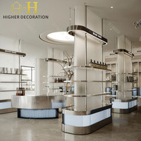 Comptoir d'exposition personnalisé pour dispensaire, vitrine de pharmacie, étagères de pharmacie en acier inoxydable pour présentoir de magasin médical