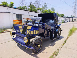 Chariot de tourisme vintage à châssis renforcé, chariot électrique à chevaux haute capacité pour passagers - Product Image 1