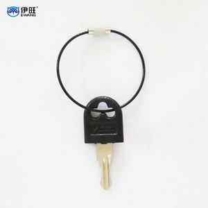 Porte-clés câble en acier noir Câble en acier inoxydable - Product Image 4