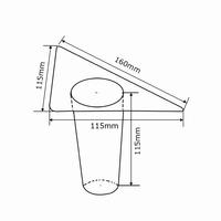Pied de meuble en plastique rond, pieds de canapé cylindriques, pied de meuble de rangement, pied de table, pied de chaise, insert fileté, quincaillerie