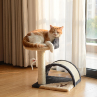 Arbre à chat moderne et minimaliste en bois massif, tour d'escalade pour chats d'intérieur, décoration d'intérieur, vente en gros