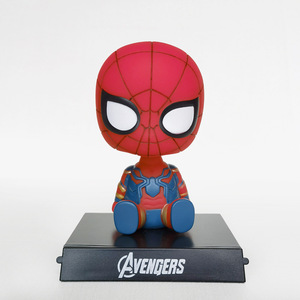 Figuras heroicas dinámicas de capitán y Spider Man con cabeza de Bobble personalizada que mejoran el Interior del coche con regalo personalizado de Marvel - Product Image 5