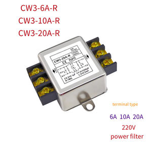 Filtro de Energía CA Monofásico de 220V CW3-6A/10A/20A/30A/-S CW3-6/10/20A-R CW3-10A-T CW3-20A-S CW3-10A-S - Product Image 2