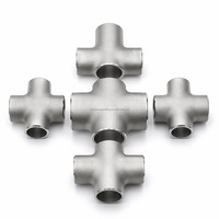 Pipa Gas dan Minyak Tekanan Tinggi Grosir ASME B16.9 Baja Karbon ASTM A234 WPB Butt Weld Seamless SCH80 NACE MR0175 Equal Tee