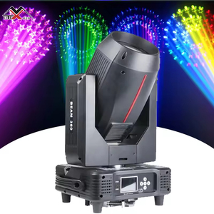 2 Pezzi Faro <span class=keywords><strong>LED</strong></span> Mobile da 380W con Effetto Arcobaleno a 14 Colori, Prisma e Controllo DMX512 per Illuminazione Scenica e Discoteca - Product Image 3