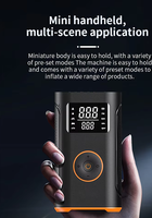 Kit d'outils d'urgence pour voiture, gonfleur de pneus portable, compresseur d'air avec affichage LCD de pression précise, pompe rapide