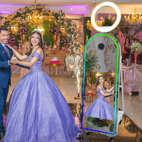 Photomaton Magique Portable avec Miroir 65 Pouces, Écran Tactile 32 Pouces, Mini PC Intégré – Location pour Mariages et Fêtes