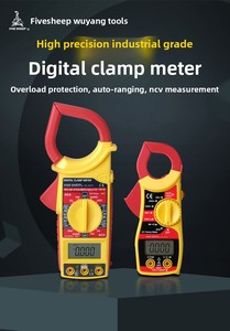 Multimètre à <span class=keywords><strong>pince</strong></span> 600A/600V numérique pour l'entretien électrique automobile, diagnostic de circuit, test de courant, de tension et de résistance - Product Image 5