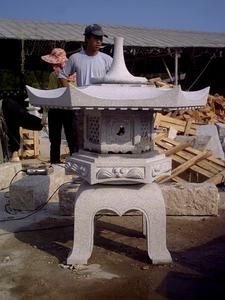 Lanterne Led en pierre d'extérieur pour le jardin, lanterne de décoration, m, rokaku, <span class=keywords><strong>Yukimi</strong></span>, japon - Product Image 6