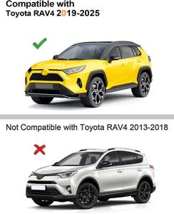 <span class=keywords><strong>6</strong></span> Piezas - Protectores de Lluvia para Ventanas Compatibles con Toyota RAV4 2019-2025, Visera de Ventana de Perfil Bajo, Deflectores de Ventana Extra Duraderos con Cinta Adhesiva - Product Image 5