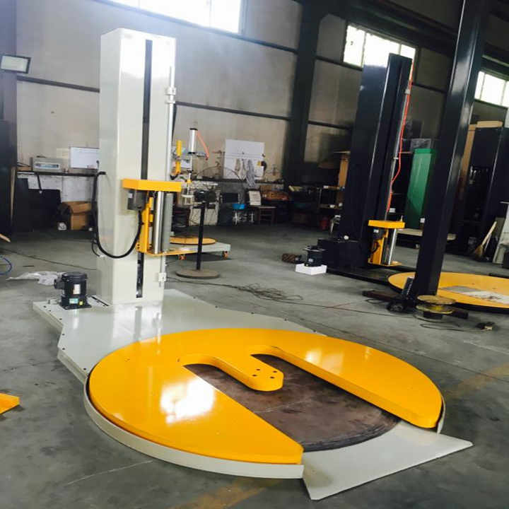 Rotary Arm Stretch Film Pallet Wrapping Machine with Ramp
