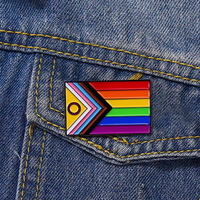 Populaire Pin's en émail souple en gros, Pin's métalliques personnalisés drapeau arc-en-ciel Gay LGBT Lesbienne, Pin's de revers Fierté pour la communauté LGBTQ