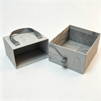 Boîtes d'emballage de luxe en carton avec logo personnalisé CMYK, coulissantes, pour perruques et extensions de cheveux, avec poignée en ruban
