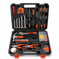 88 Piece Chrome Vanadium Steel Hardware Tool Set with Hard Case Screwdriver Socket Pliers for Home & Automotive Maintenance