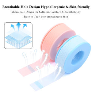 Ruban adhésif en gel de silicone microporeux respirant pour extensions de cils, pour peaux sensibles, retrait sans douleur pour le maquillage - Product Image 3