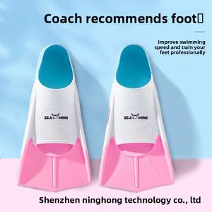 Palmes de plongée techniques professionnelles légères en silicone pour adultes et enfants, pour entraînement de natation et de plongée, ensemble de palmes courtes et complètes pour la plongée - Product Image 4