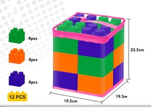 Juego de Bloques de Construcción de Plástico Coloridos Extra Grandes de 2x2, Especial para Construir Paredes de Castillo, Juguete Educativo de Construcción - Product Image 2