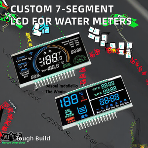 Tùy chỉnh transmissive 7 đoạn đồ họa Màn hình LCD HTN TN tích cực tinh thể lỏng hiển thị đồng hồ nước với 128x64 Độ phân giải - Product Image 2