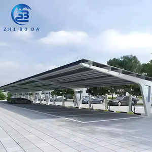 Sistema de Montaje para Techo Solar de Diseño Profesional, Impermeable, Duradero, Estructura de Estacionamiento Fotovoltaica, Fácil Instalación - Product Image 1