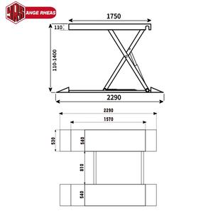 Cric à ciseaux ANGE RHEAS 1,4 m - Étanche et portable, adapté à l'entretien et au lavage des voitures/SUV RYS-JSZW065 - Product Image 6