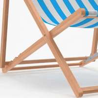 Chaise de plage pliable en bois à hauteur réglable