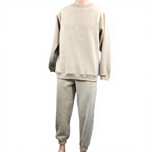 Ensembles de survêtements polaires 2 pièces personnalisés pour femmes, respirants, avec sweat à capuche zippé et bas de survêtement, pour l'hiver et les loisirs - Product Image 1