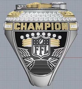 Peut être personnalisé bague de <span class=keywords><strong>champions</strong></span> de <span class=keywords><strong>ligue</strong></span> de football de <span class=keywords><strong>ligue</strong></span> collégiale - Product Image 2