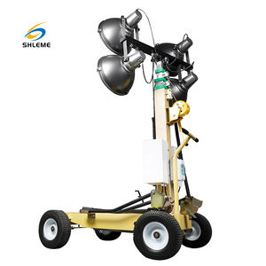 Tour d'éclairage de chariot sortie puissante Mobile industrielle de 4 lampes Led tour d'éclairage - Product Image 5