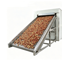Industriële meerlaagse gaasbanddroger met warmtepomp, SUS304 materiaal, multifunctioneel voor fruit, groenten en vis.