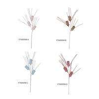 Nouvelles décorations de Noël faites à la main Simulation Macaron couleur sucette crème glacée en peluche insérer ornements suspendus de Noël
