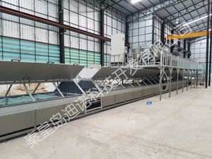 Machine de production de tuiles en fibre de verre renforcée (GRP) pour toitures, puits de lumière et gouttières trapézoïdales, destinée aux matériaux de construction et de bâtiment - Product Image 2