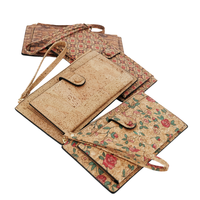 Usine de portefeuilles OEM/ODM portefeuilles avec logo personnalisé portacartes petits articles en cuir de liègepour hommes