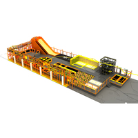 Centre commercial de bonne qualité, parc de trampoline intérieur pour enfants, aire de jeux intérieure pour enfants avec grand toboggan