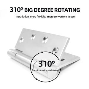 Bisagra para Puerta de Madera de Acero Inoxidable 201 304 316, Sin Aceite, Ángulo Abierto 310, para 4 x 3 x 3.5, 160 kg, Estilo BS EN - Product Image 5
