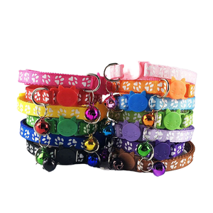 Collares de Nailon para Gatos y Gatitos en <span class=keywords><strong>13</strong></span> Colores, con Hebilla de Seguridad Suave y Ajustable, Collar para Mascotas con Patrón Impreso - Product Image 1