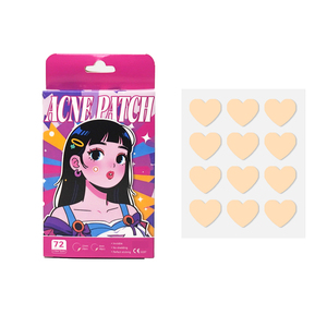Patchs Hydrocolloïdes Cœur pour l'Acné, Teint Naturel, Invisibles, Imperméables, Autocollants Anti-Imperfections, Compatibles Maquillage, Anti-Cicatrices, Soin du <span class=keywords><strong>Visage</strong></span> - Product Image 1