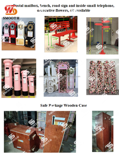 Cabina telefónica de Londres suave Venta caliente cabina de teléfono blanca para decoraciones de eventos de boda - Product Image 3