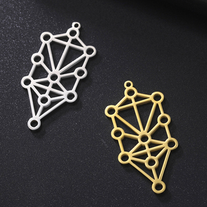 Myshape Mystic <span class=keywords><strong>Kabbalah</strong></span> Arbre de Vie Pendentif Amulette Spirituelle Acier Inoxydable Charms DIY pour la fabrication de bijoux Cadeaux Hanukkah - Product Image 1