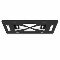 Support de plaque d'immatriculation extérieur décalé pour Jeep Wrangler JK 2007-2018, en alliage d'aluminium, support de plaque avant, directement de l'usine