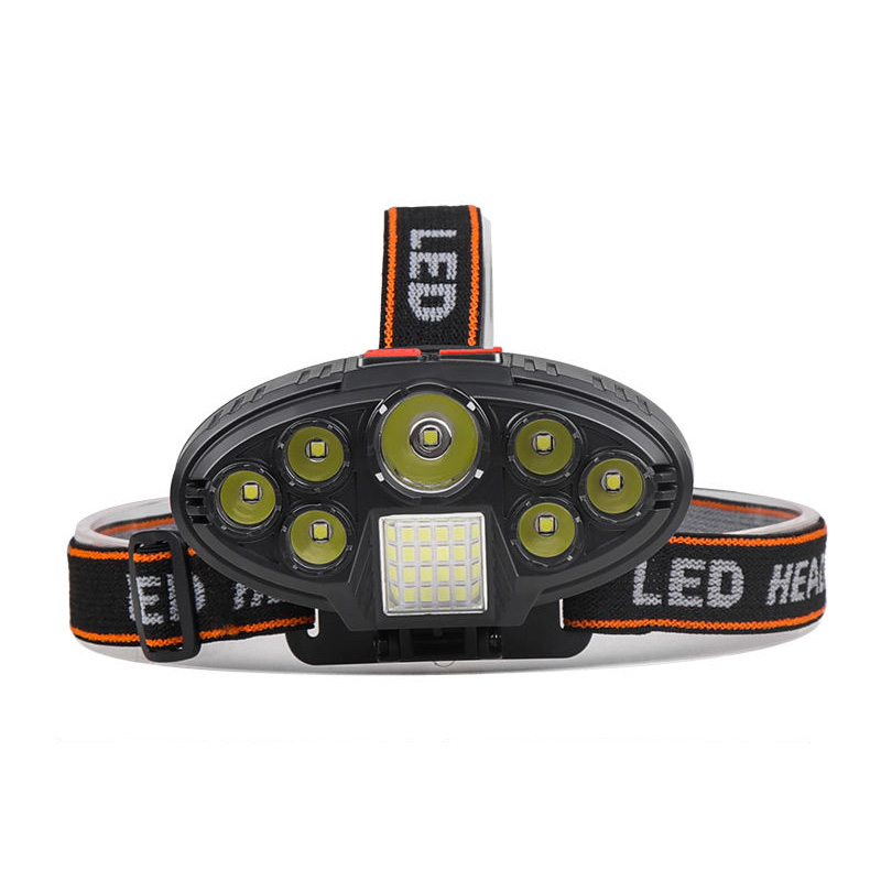 Суперъяркий налобный фонарь, 4 режима работы, зарядка через USB, светодиодный фонарь, многофункциональный налобный фонарь, водонепроницаемый ночной фонарь