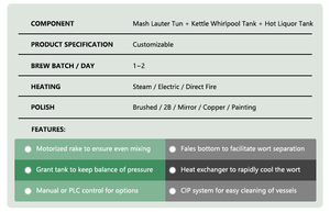 Attrezzatura per Birrificio Artigianale di Dimensioni Ridotte 200L 300L 400L <span class=keywords><strong>500L</strong></span>, Impianto Pilot Brewery con 2 Recipienti, Birrificio Portatile su Carrello con Riscaldamento Elettrico - Product Image 3