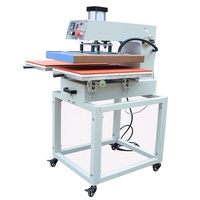 Mini presse à chaud automatique pour textiles de 20x24 pouces, machine à découper les textiles, table coulissante pneumatique pour la sublimation