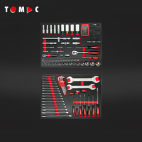 TOMAC Armoire à outils mobile professionnelle à 8 tiroirs avec ensemble d'outils à main 410 pièces-Solution durable pour garage et atelier
