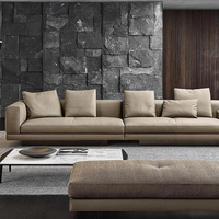 Canapé en bois inclinable confortable et doux pour la maison de haute qualité de l'usine chinoise épissage de couleur unie pour une utilisation dans une villa d'appartement