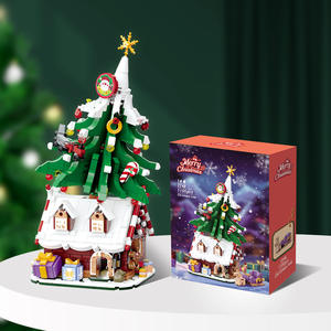 Bloques de construcción para niños, casa de árbol de Navidad, 1100 piezas, adorno de escritorio para niños de 8 a 13 años, juguete unisex, regalo - Product Image 4