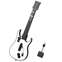 Gitar Nirkabel 24G ABS 3-in-1 Kompatibel dengan Xbox One/Series X dan PC Rock Band 4 Fortitude