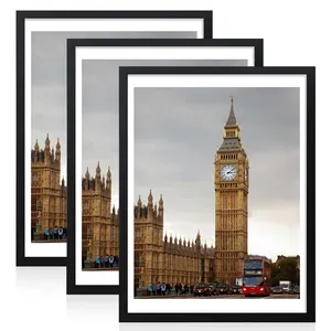 Photo Picture Frames Made of Mdf Wood by Plexiglass Display Family Landscape for Table Top Display and Wall Mounting Photo Frame