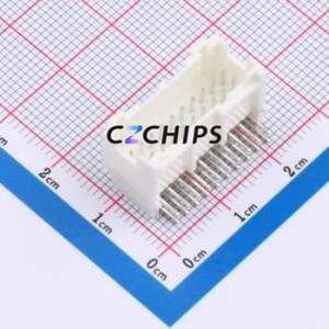 S20B-PADSS-1(LF)(SN) Wire-to-Board Pin Header Bent Lead Through Hole,P=2mm Connector 2x10P 2mm Right Angle Insert PAD - Product Image 1