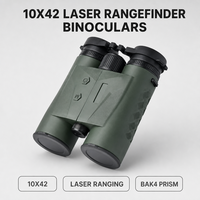 Télescope d'extérieur 10X42, jumelles étanches BAK4 FMC, télémètre laser 1500m1800m2400m, jumelles de haute qualité pour la chasse