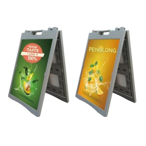 Nhà sản xuất cho hai mặt ngoài trời Poster Board nhựa gấp một khung vỉa hè bảng hiệu đứng - Product Image 2